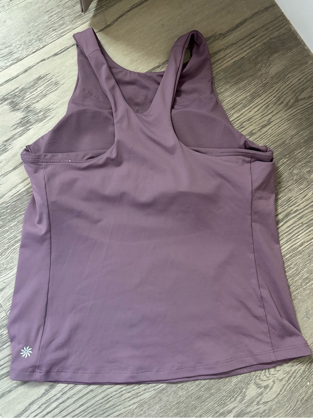 Athleta Racerback Built-In Bra Tank Top Purple Size M Athletic Workout - Picture 3 of 5